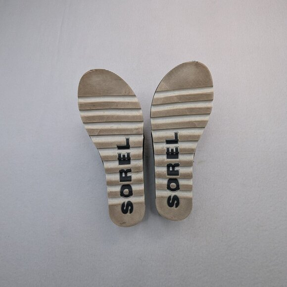 Sorel Cameron Flatform Mule in Black/White Size 7 - Picture 8 of 10